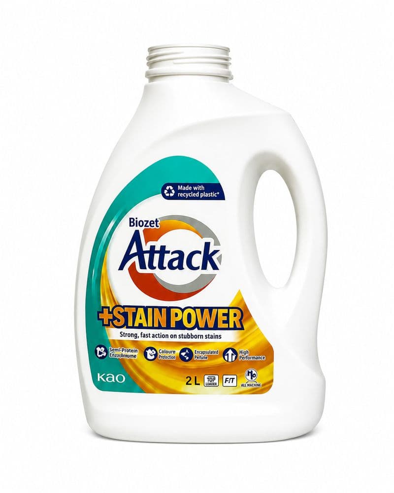 The same 2 litre jug after in-house labelling